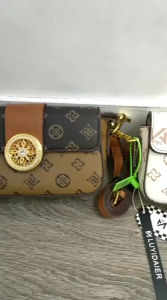 Tas Selempang Wanita Import Terbaru 2 Tali LUYIDAIER Ada Sertifikat dan Paper Bag GS1001407