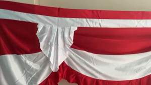 BACKGROUND MERAH PUTIH LIDAH 5gel 4m DAN 10gel 8m BAHAN ABUTAI BERKUALITAS PREMIUM