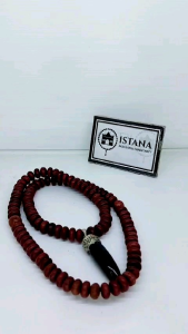 Kalung Butiran Kayu Nagasari Liontin Akar Bahar