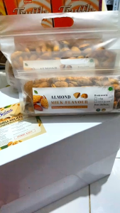 Almond Cangkang Susu Premium Al Absyar Organic Cemilan Sehat