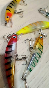 6.5cm 8g GHOST Minnow Sinking type Fishing Casting Lures Artificial minnow Bait with Upgraded STAINLESS HOOKS