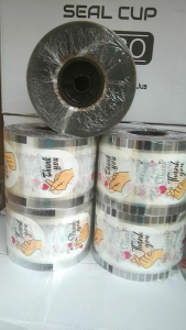Plastik Lid Cup/Sealer Cup Jumbo Motif Thank You Hati 5000cup