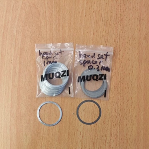 MUQZI 2pcs Bike Fork Washer Headset Spacer Adjusting Spacer Alloy Fine Tuning Gap Washer 0.3mm 1mm