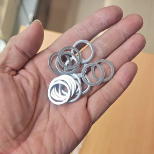 MUQZI Cycling Bicycle Pedal Spacer Alloy Thickness 1mm Silver Colour MTB RB