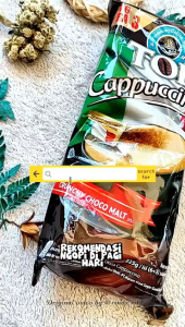 Top cappucino 1 renceng isi 15 sachet