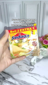 Sedaap kaldu bubuk ayam/sapi 1 renceng 18pcs