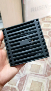 4x4 Stainless Black  finished Bathroom Floor Drain