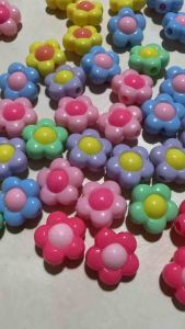 30 pcs Cute flower beads for diy beading jewelry accessories finding size 15 mm