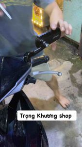 GƯƠNG CHIẾU HẬU H2C CHÂN SIÊU NGẮN GỌN GÀNG HÀNG FULL HỘP GẮN XE MÁY