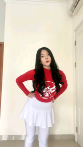Setelan Legging Rok Mini Tp Indonesia Untuk Senam Agustusan