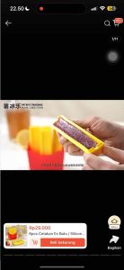 Cetakan Es Batu Kentang Goreng dengan Kotak - Silicone Cetakan Es Batu