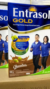 Susu Entrasol Gold Ukuran 560gr Rasa Vanila/Original/Coklat Susu Untuk Kesehatan Tulang Kemasan Box #susuorangtua/Lansia Rasa Vanila Dan Coklat Susu Lansia Halal Hi-Cal Low Fat Milk - Lazada