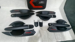 Paket cover auter+Handle+Tank Cover list merah All New Avanza