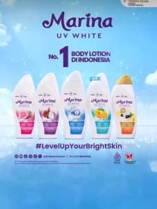 Hand&body lotion marina uv white 185ml mencerah kan kulit