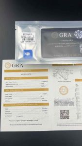 1.50 กะรัต GRA MOISSANITE OVAL DIAMOND เพชร(1เม็ด น้ำหนัก 1.50 กะรัต)ขนาด 8x6 MM โมซาไนท์ เพชร โมอีส มี ใบเซอร์ะอยู่ในซีน มี ตัวเลขเลเซอร์ ยู่ในเพชร (D COLOR)