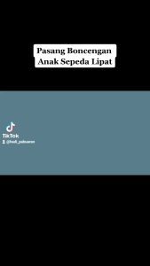 (Tanpa Sadel) Boncengan Sepeda Lipat