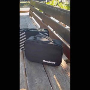 กระเป๋าบาร์เบอร์ ลายขาวดำ กระเป๋า Tonii&Guy กระเป๋าใสอุปกรณ์บาร์เบอร์ กระเป๋าบาร์เบอร์ แบบพกพา แบบพกพา บาร์เบอร์