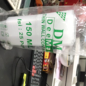 THINWALL DM 150ML SQ THINWALL TEMPAT MAKANAN ISI 25PC