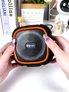 SY-307 Bluetooth speaker with high-value atmosphere light outdoor home subwoofer desktop mobile phone holder mini speaker Christmas gift regalo