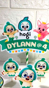 Hogi Cake Topper Party (High-quality Personalize Ready-to-use)