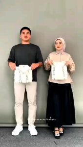 Baju Tenun Couple Dress Wanita Dan Kemeja Pria Lengan Panjang Sarimbit Couple Kondangan Pasangan Seragam Lebaran 2026 Modern Terbaru