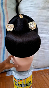 sanggul mletrek jawa tanpa tusuk konde size L 23 cm x 26 cm