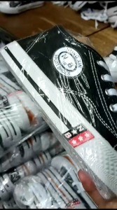 SEPATU SEKOLAH SDSMPSMA SEPATU N/B HITAM PUTIH SOL KARET PUTIH