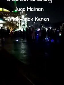 kitiran tarik terbang/meteor lampu 1 motif stiker isi 50+2 lampu hijaubiruputih