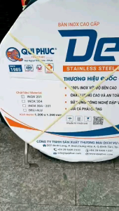 Bàn tròn inox 1m2 DELi qui phúc ( inox 304 và inox 201)