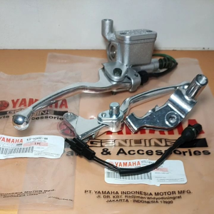 Paketan Master Rem Atas Assy Silver Mio J + Handle Rem Kiri + Dudukan Handle + Switch Rem Soul GT Fino FI