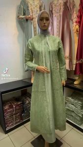 Gamis Pesta Premium Kombinasi Kristal & Tille Sapto