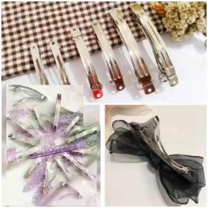 Aplikasi Jepit Otomatis 5cm 8cm 10cm: Jepit Rambut Besi & Aksesoris Kerajinan Tangan