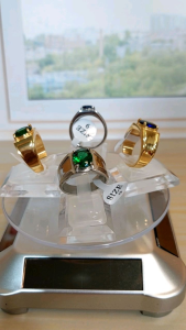 Cincin Di4mon Mata Topaz Bahan Titanium