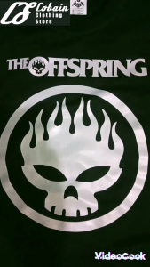 KAOS MUSIK BAND THE OFFSPRING / 100% KATUN COMBED 24S REAKTIF / BUILT UP / PLASTISOL INK / KAOS COD