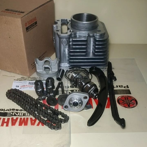 Paketan Komplit Blok Seher Assy Mio M3+Lidah Tensioner+Tonjokan+Keteng+Rantai+Noken As+PelatukPayung