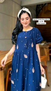 Daster Chibi Bunga Jumbo LD 120 Cm Daster Wanita Rayon Tebal Premium Termurah