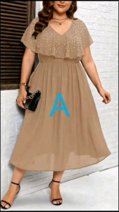 Women’s Best Seller Elegant Dress Chiffon Freesize