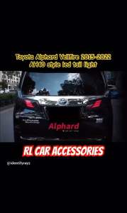 Toyota Vellfire Alphard Agh30 rear led tail lamp AH40 light 2015 2016 2017 2018 2019 2020 2021 2022 DRL bodykit body kit