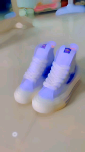 Sepatu ZIROTZ | Sepatu Casual Pria/Wanita Flexion Whiteblue High Sneakers