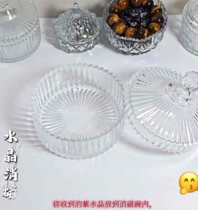 Mangkuk Kitchenware Glass Cleansing Degaussing Crystal Bowl + Free Super 7 Degaussing Stones
