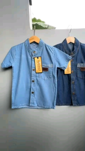 Kemeja Koko Jeans Baju Muslim Anak 2-7 Tahun