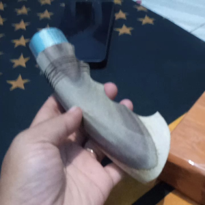 gagang golok kayu sono Keling belang
