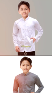 atasan baju koko haibah remaja SD-SMP//baju koko anak usia 6-15tahun//baju koko anak lebaran
