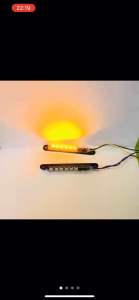 ไฟแป้นดำ แบบกระพริบ 12โวลท์ สีเหลือง ใช้สำหรับการเสริมตกแต่งรถยนต์ ร้านค้า