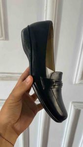 Sepatu Flatshoes Kerja Wanita Kulit / Sepatu Pantofel Flat Wanita / Sepatu Formal Wanita Kulit