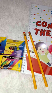 Kids Connect the Dots Activity Worksheet w/ Free Pencil and Sharpener - 50 pages