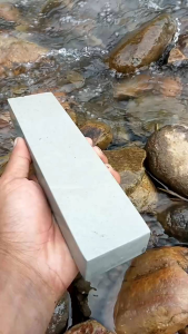 Batu asahan asli alam super halus Grit 8000 ukuran batu 20x5x3cm