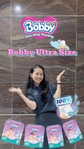 [SIÊU TIẾT KIỆM] Tã BOBBY ULTRA+ đủ size M96/L88/XL76/XXL70 siêu nhiều miếng  Tã bỉm quần Bobby Ultra+ khô thoáng đủ size M96 /L88 /XL76 /XXL70  * Bao bì thay đổi theo từng đợt nhập hàng.  Tã quần Bobby Lõi nén thần kỳ 3mm - Mỏng thoáng nhân đôi thấm hút
