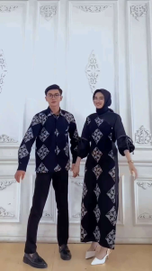 READY STOK - baju kondangan couple pasangan - kemeja pasangan - Couple mewah lebaran terbaru