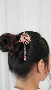 Amefurashi Hairpin A6 Retro Vintage Bridal Wedding Gift Hairpin Wanita Elegan Stik Rambut A6